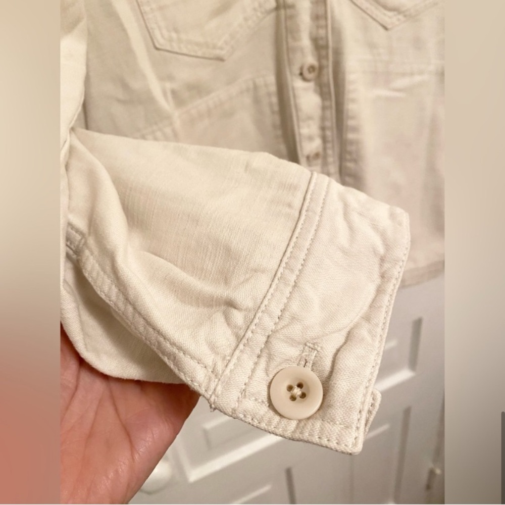 Madewell “Drakefield” Chore Shirt Jacket in Ecru M - Picture 3 of 9